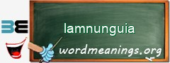 WordMeaning blackboard for lamnunguia